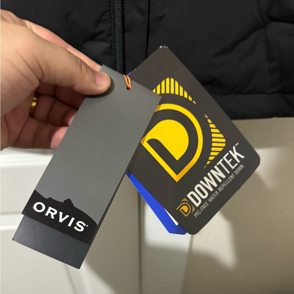 Orvis Pro Friendly Fowl Down Puffer Vest Blackout Size Medium - Picture 5 of 5